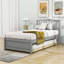 Structure de lit plateforme en bois avec lit gigogne Mashud-87375562