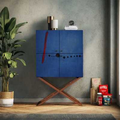Four Door Storage Cabinet with Spacious Shelves