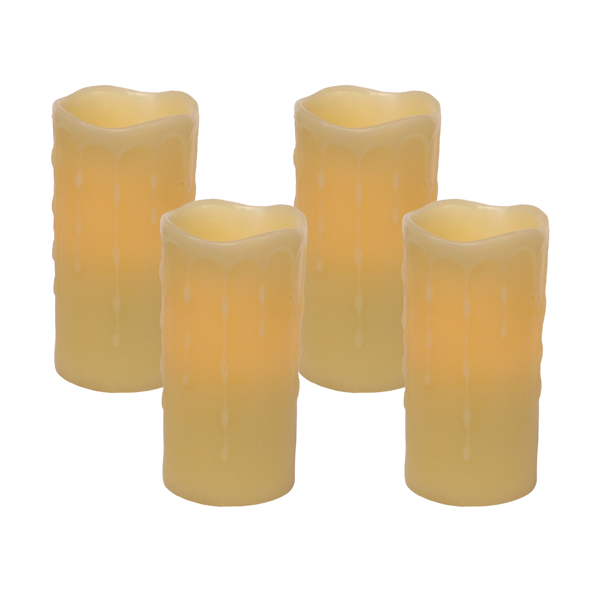 Melrose Intl. Unscented Flameless Pillar Candle Wayfair