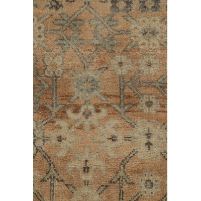 Rug & Kilim's Samarkand-Inspired Rug In Beige With Cool Ice Blue Floral Patterns