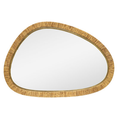 Annemiek Rattan Flat Wall Mirror