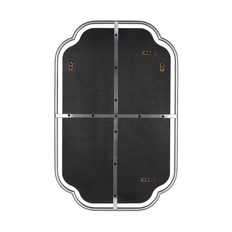 Sebastian Wall Mirorr, Silver, 34" H x 22.25" W