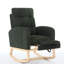 Chaise berçante de chambre de bébé pratique avec coussins à haute densité, base et surface respirante, pieds confortables en bois massif, tissu, design ergonomique-1704783448