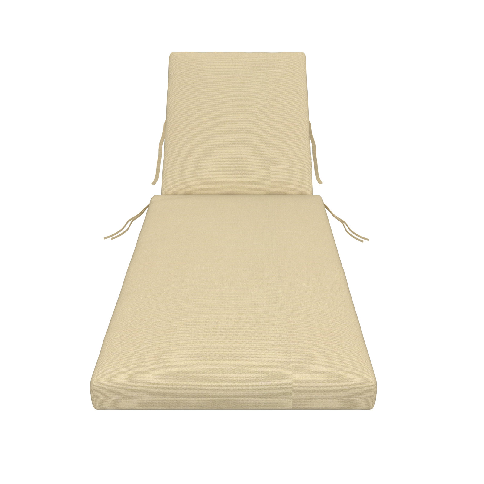 Amala Sunbrella® Seat and Back Cushion, 3.5" H x 25" W x 47"D, Antique Beige Sunbrella® Canvas