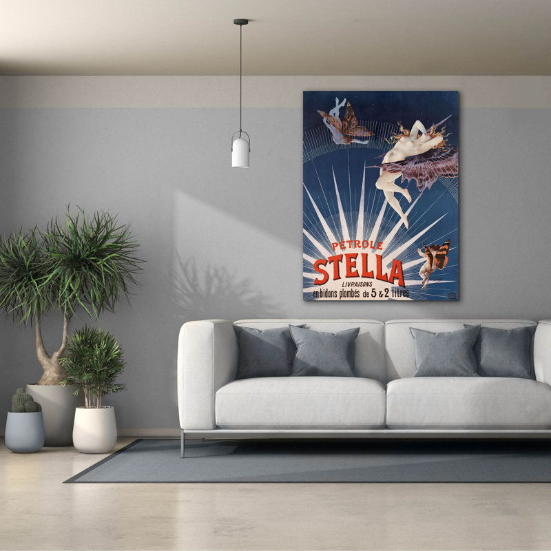 «Petrole Stella» par Gray, H 54 po x l 40 po x P 1,5 po