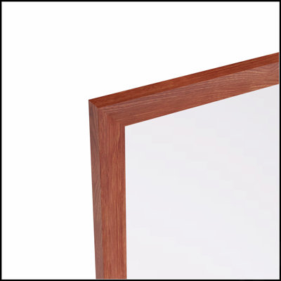 Miroir de salle de bain rectangulaire surdimensionné avec cadre en aluminium