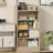 5-Shelf Multi-Functional Modern Wood Bookcase,-1759672750