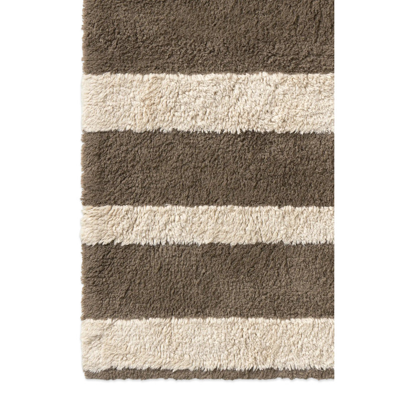 Color ON Hand Tufted Cotton Striped Area Rug, Runner 2'8" x 7'7"