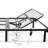 Full Black Adjustable Bed With Only Head Up Function, Strong Steel Build, Simple And Installation, 850 Lbs Capacity, 75 In Depth, 53 Width, 14 Height Base Single Movement, Assembly Minutes,