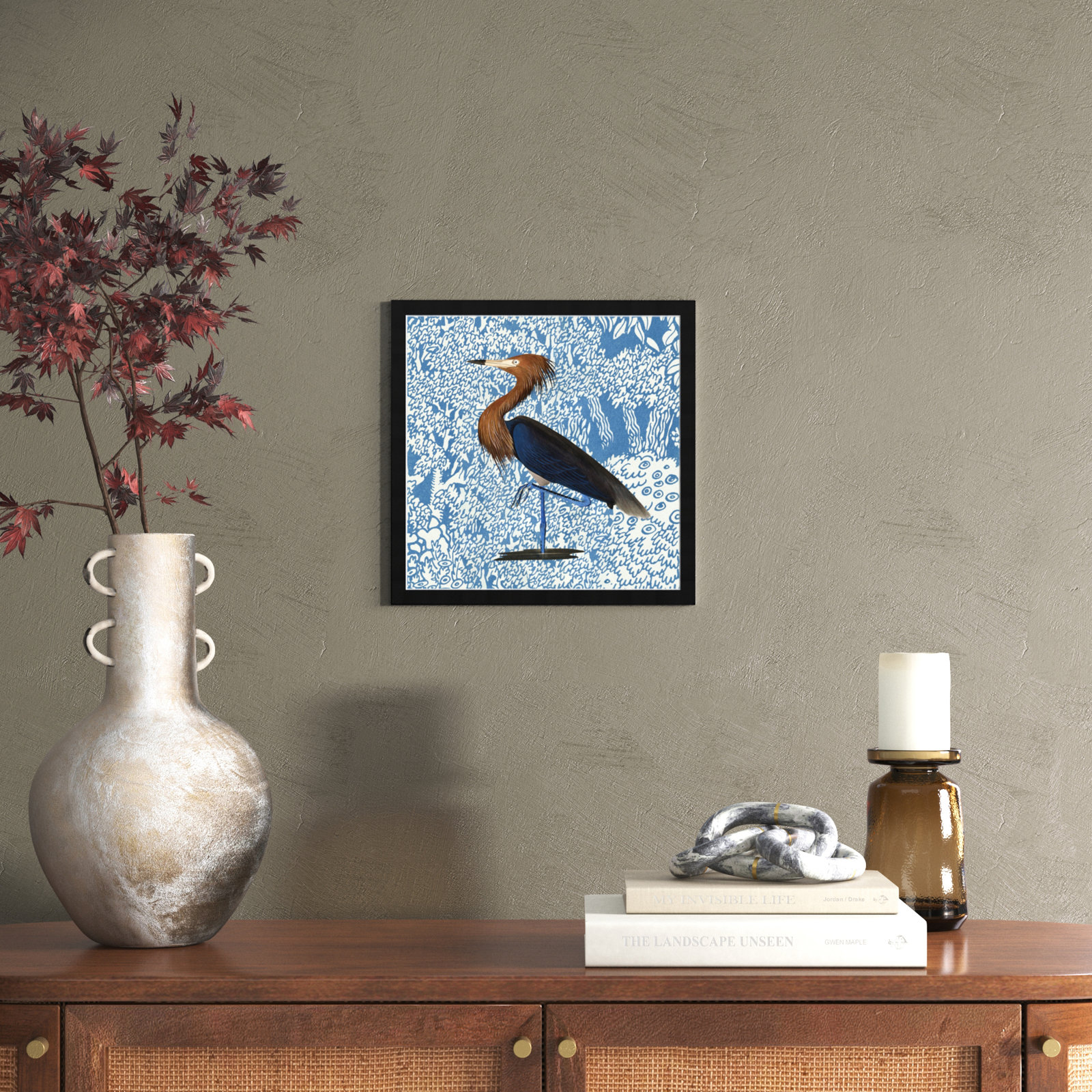 Bird Pose by Oliver Gal, Black, 14" H x 14" W x 0.5" D