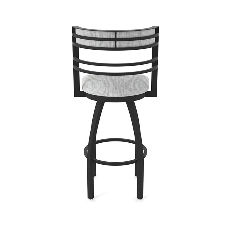 Hunter Swivel Stool, Tissu-graphique alpin, Black Wrinkle, Tabouret de comptoir (siège d'une hauteur de 25 p