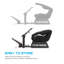 Playseat® Evolution Racing Suède Lightweight Carbon Quality Steel Foldable Racing Simulator Cockpit, Black