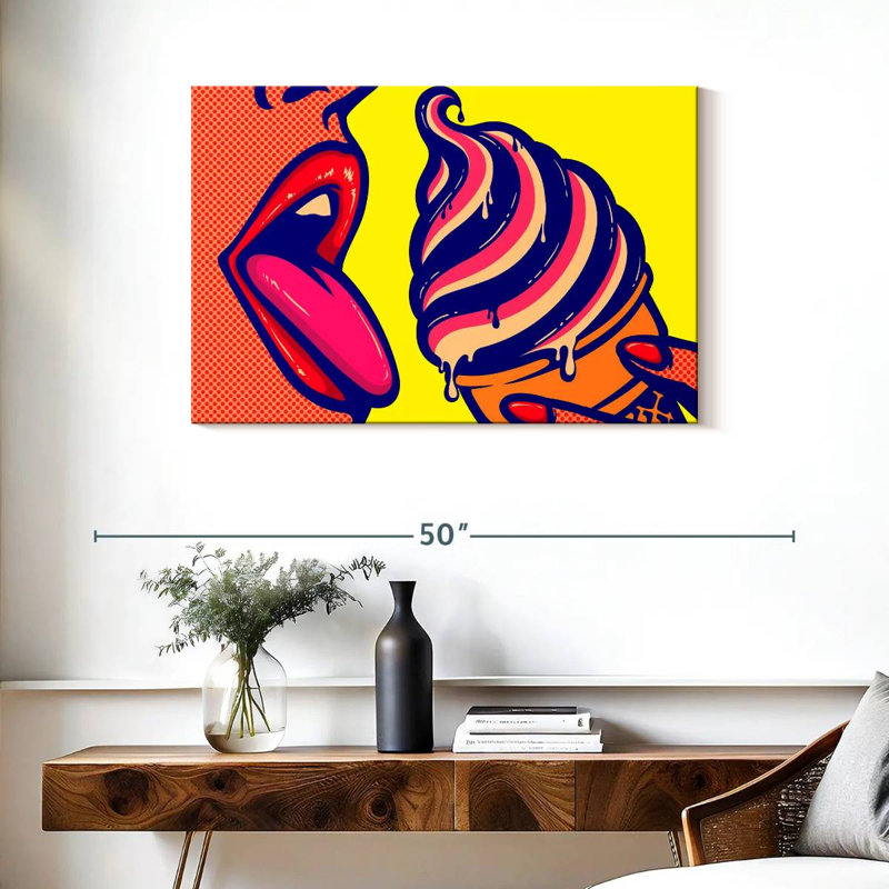 Yarlin Comic Ice Cream, 24" H x 36" W