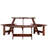 Durable Wood Metal Patio Dining Set With Umbrella Hole For Entertaining