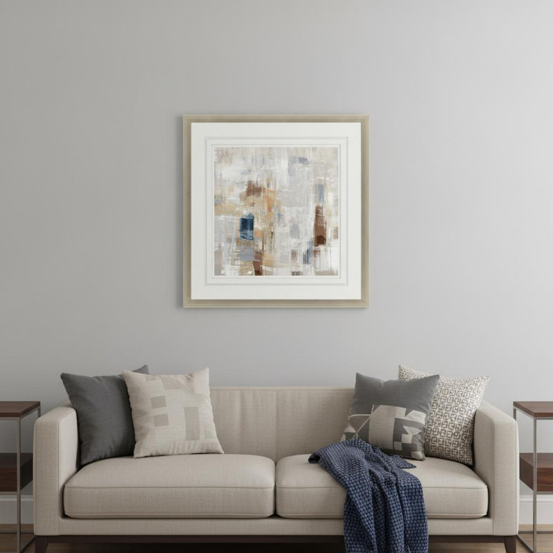 Storm Rush Silver Framed Print Wall Art
