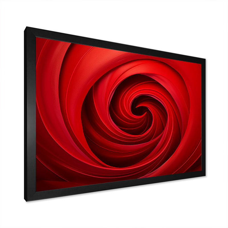 «Keansburg - Abstract Spirals», art mural, H 12 po x l 20 po x P 1 po, Impression noire sur toile encadrée