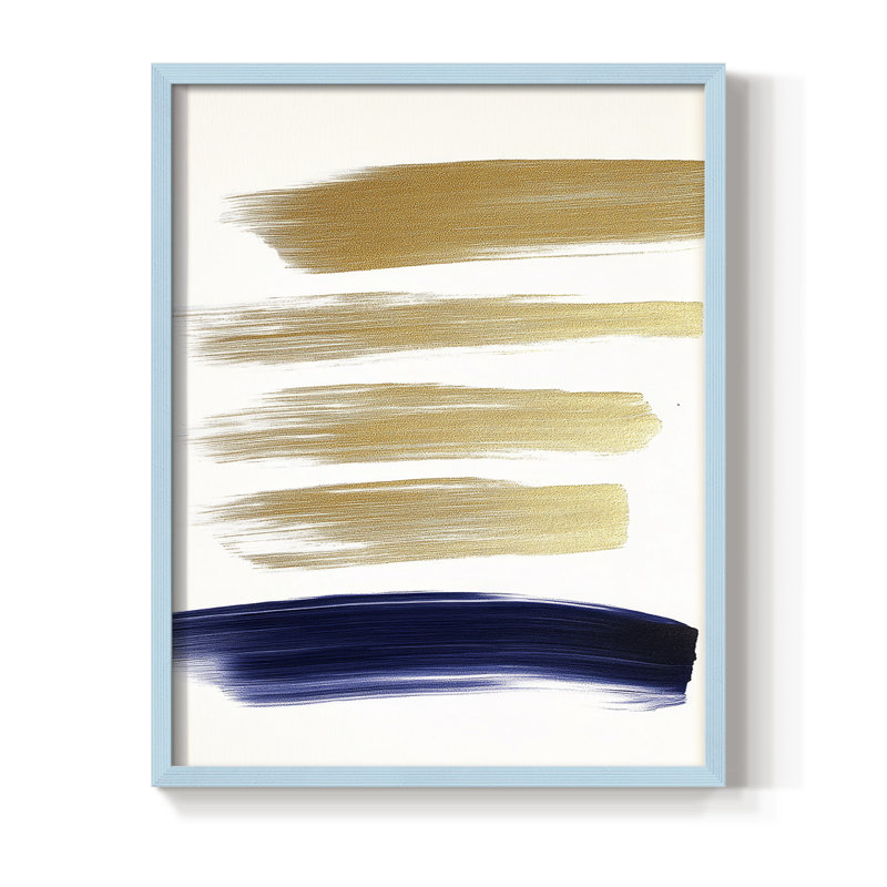 Abstract CDLXI Framed Print - Ready To Hang - Made in USA, Blue, 14" H x 11" W