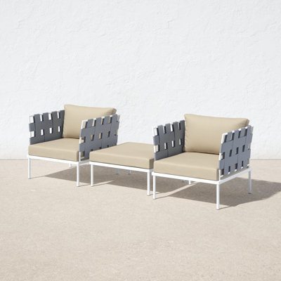 Harmony 3-piece Outdoor Patio Aluminum Set