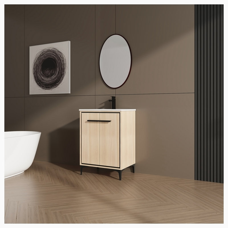 Meuble-lavabo simple avec comptoir Bronagh 24,02