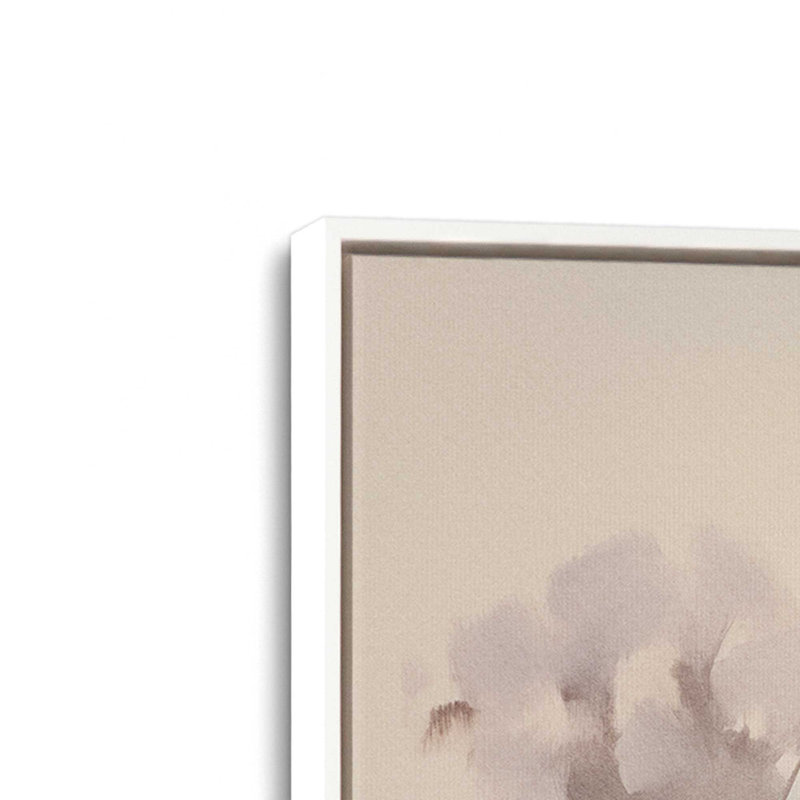 Rustic Barns and Misty Fields, ensemble de 2 reproductions sur toile, Cadre blanc, H 12,75 po x l 12,75 po x P 1,75 po