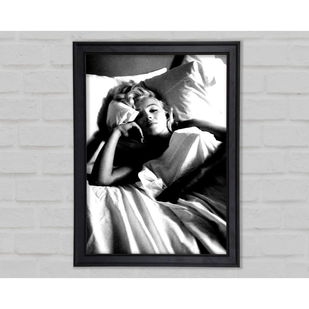 Marilyn Monroe im Bett - Druck