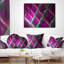 Gril en métal mauve fractal - coussin imprimé abstrait-30628573-30628569