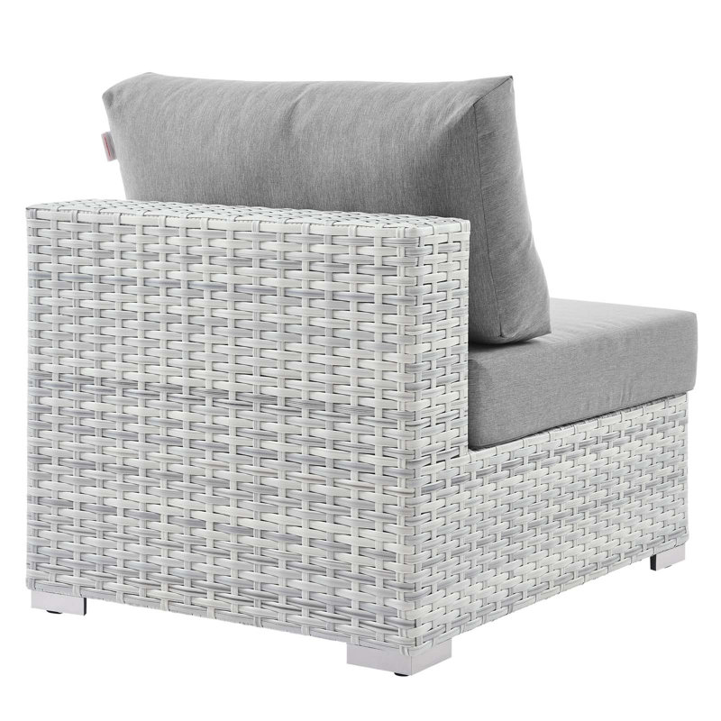 Fauteuil d'extérieur sans accoudoirs Convene, gris