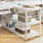 Kolya 94.5" W Two-Person Computer Desk with LED Lights-1551059122
