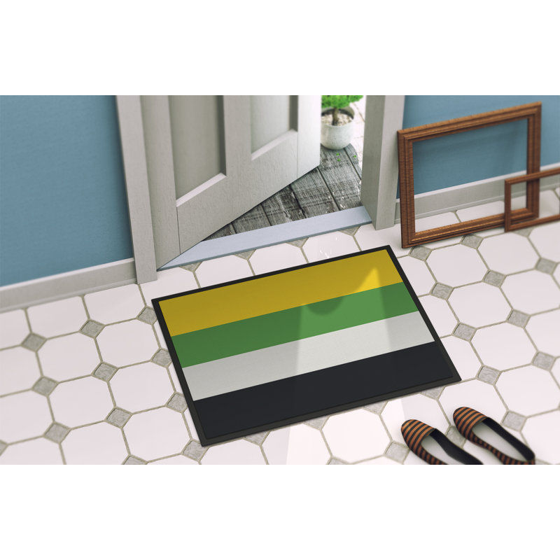 Tapis de porte USA Gay Pride, l 24 po x L 36 po, Fierté skiliosexuelle