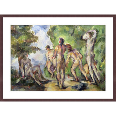 «Bathers» par Paul Cézanne, impression giclée sur cadre