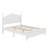 Wood Retro Style Platform Bed With Wooden Slat Support-1611202828-1611202829