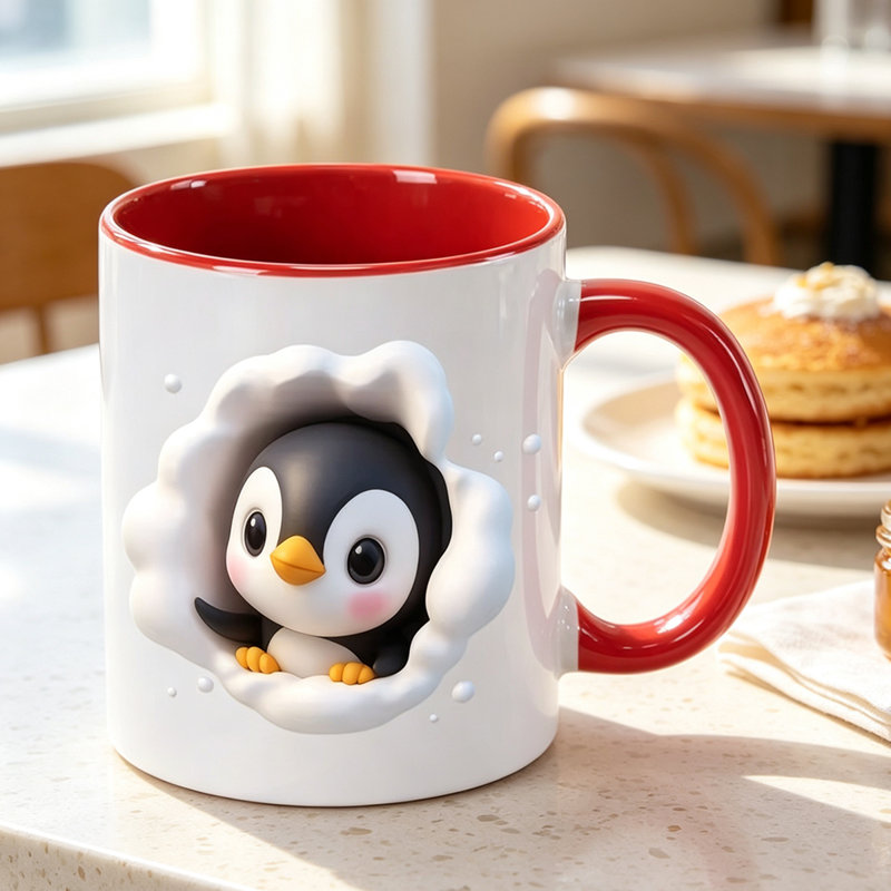 Ceramic Coffee Mug, Red
