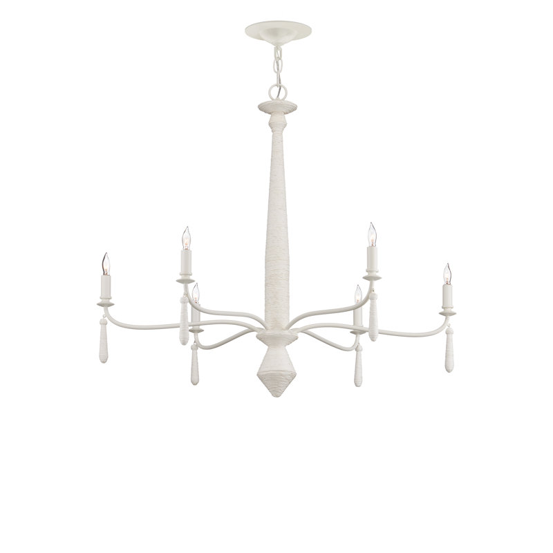 Donnybrook 6 - Light Wrought Iron Chandelier