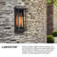 Lanterne d'extérieur murale en aluminium Langston
