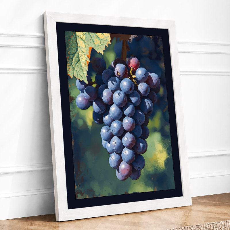 Ripened Grapes Botanical - Print, A4 - 29.7 x 21.0 cm, White