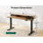 Adjustable Height Stainless Steel Standing Desk with Built-In Electrical Outlet
