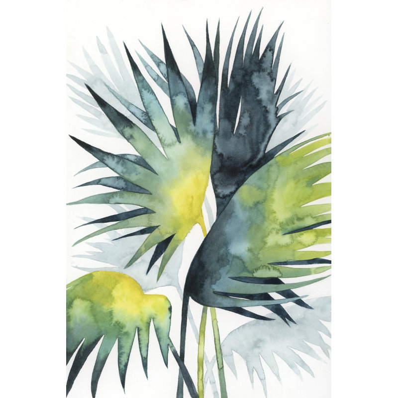 Sunset Palm Composition IV by Grace Popp - Painting Print, 30cm H x 20cm W, Wrapped Canvas