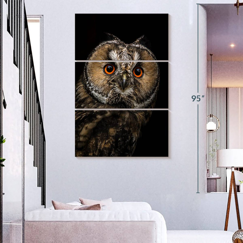 Brampt Eurasian Owl, 74" H x 48" W