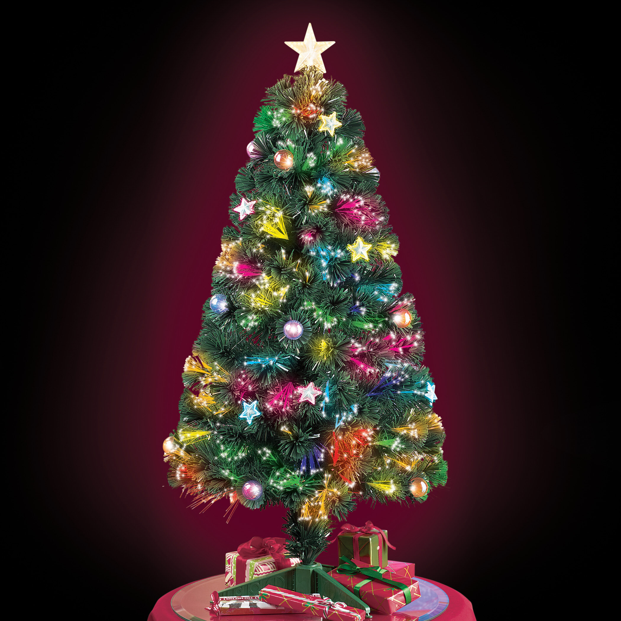 The Holiday Aisle® Fiber Optic Tabletop Tree & Reviews | Wayfair