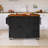 54.5" Drop-Leaf Countertop Kitchen Cart With Power Outlet And Spice Rack & Towel Rack-308556912