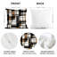 4 housses de coussin décoratives à motif de rayures abstraites 4 pièces