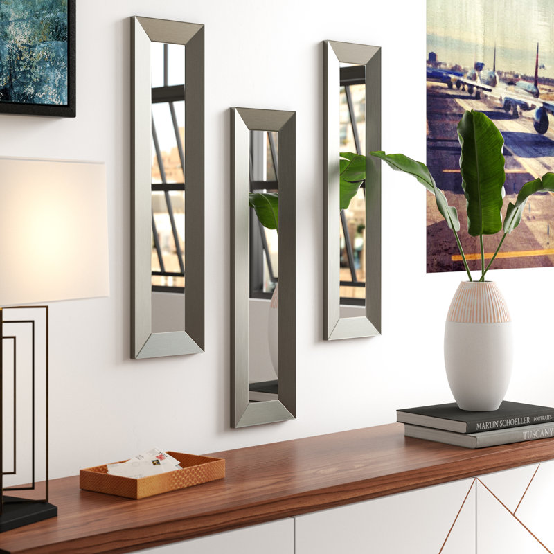 Chagford Flat Wall Mirror, 25.5" H x 9.5" W