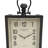 Analog Metal Mechanical Tabletop Clock in Gray