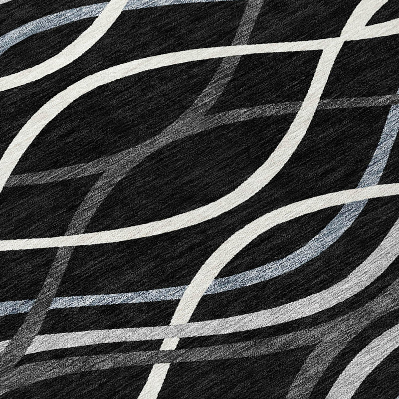Lamanna Washable Abstract Indoor / Outdoor Rug, Runner 2'3" x 7'6"