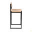 Ensemble de 2 tabourets de bar avec tabourets tissés à la main en corde de papier pour Kichen Island, bar et comptoir-850153590