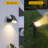 Solar Path Lights, Adjustable 2-in-1 Wall/Ground Light
