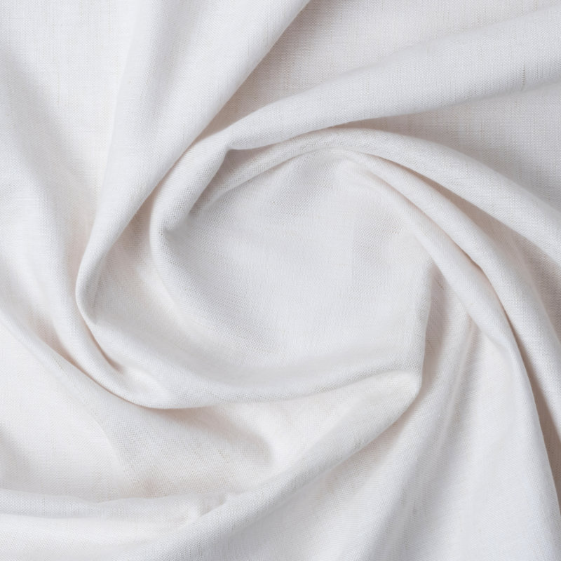 Romaro Premium Linen Cotton Blend Premium Yarn Dyed Pinch Pleat Pair w/ Backtabs, Oatmeal, 28" W x 108" L