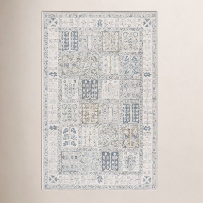 Tapis d'intérieur en coton touffeté à la main Somerville Metro, Rectangulaire 3 pi x 5 pi