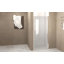 Porte de douche pivotante de 37 à 36 po x 72 po, cadre en aluminium chromé, demi-cadre, film en verre trempé anti-déflagrant de 1/4 po (6 mm), porte de douche