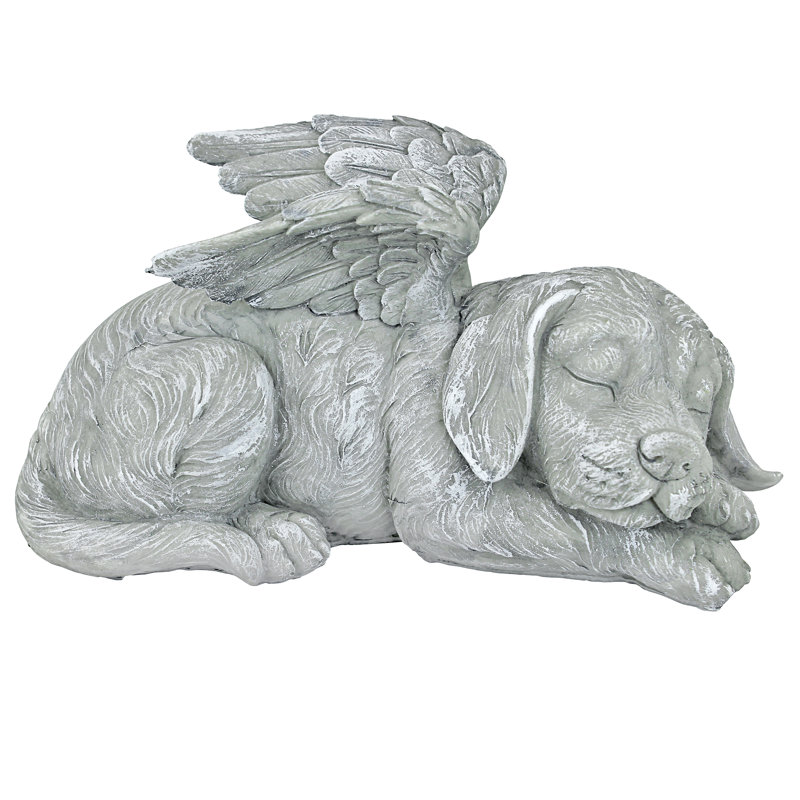 Dog Angel Garden Statue
